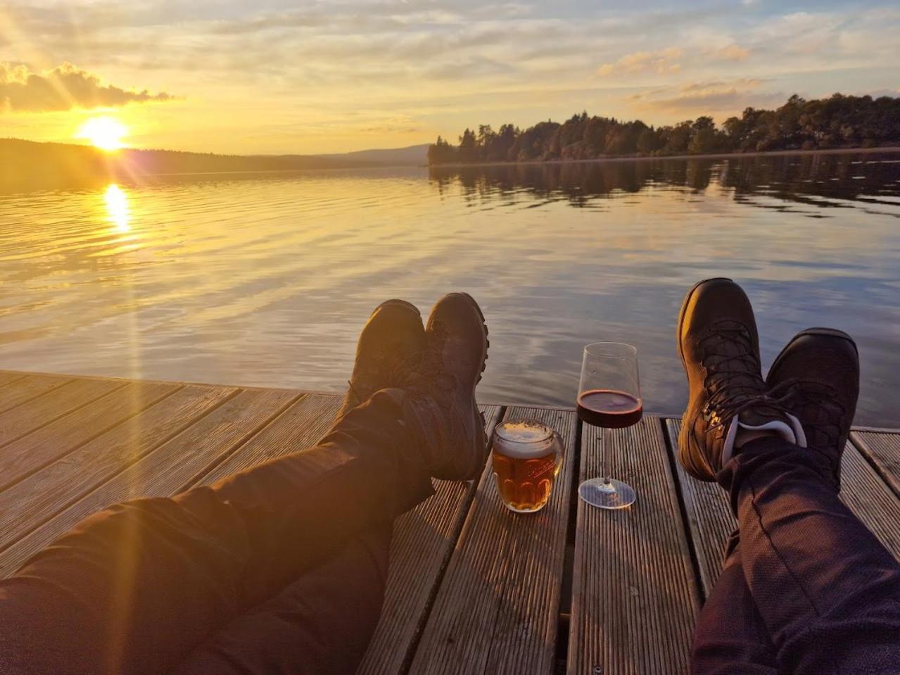 Deluxe Apartment Lipno - Lake Side Village, Frymburk Nad Vltavou Dış mekan fotoğraf